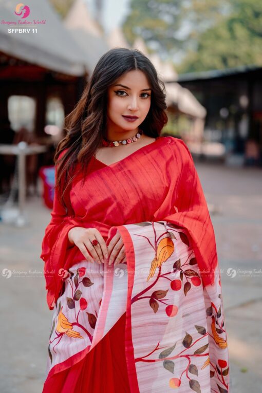 Premium soft silk saree - Image 3