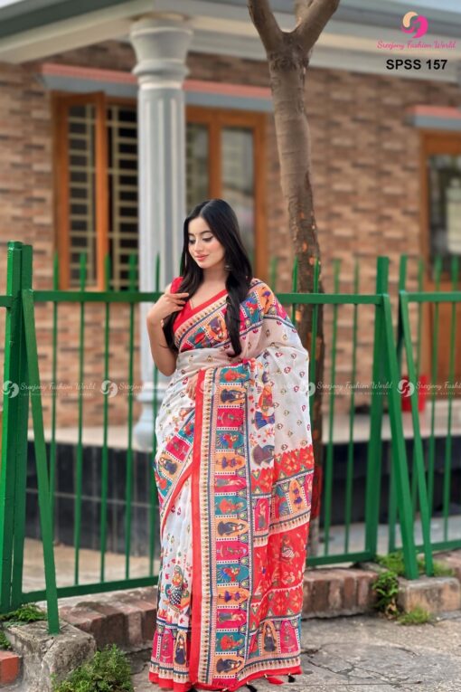 Soft silk saree - Image 2
