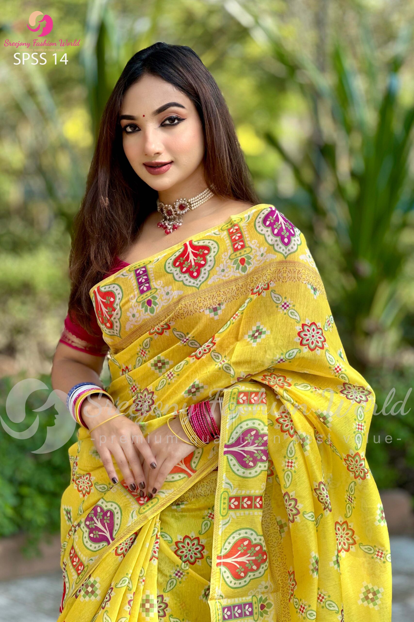 Premium soft silk saree - Image 3