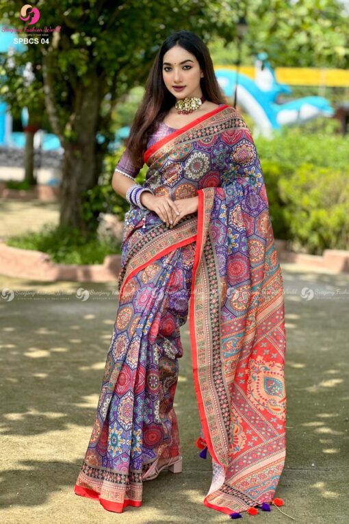 Premium soft silk saree - Image 2