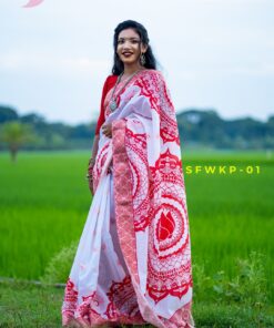 Katan Par | Semi Muslin Silk Saree