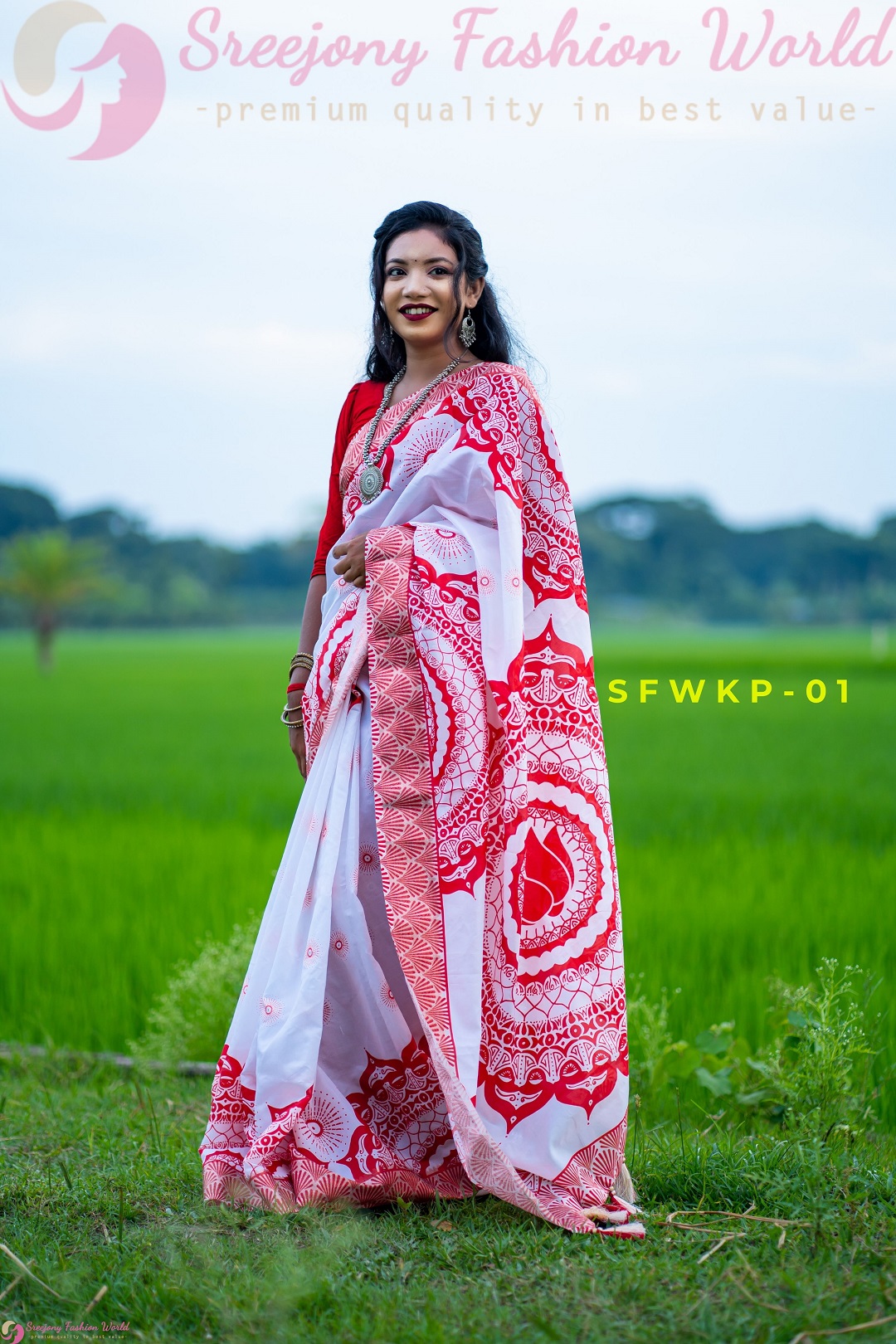 Katan Par | Semi Muslin Silk Saree