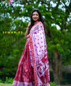 Katan Par | Semi Muslin Silk Saree