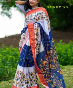 Katan Par | Semi Muslin Silk Saree